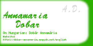 annamaria dobar business card