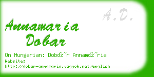 annamaria dobar business card